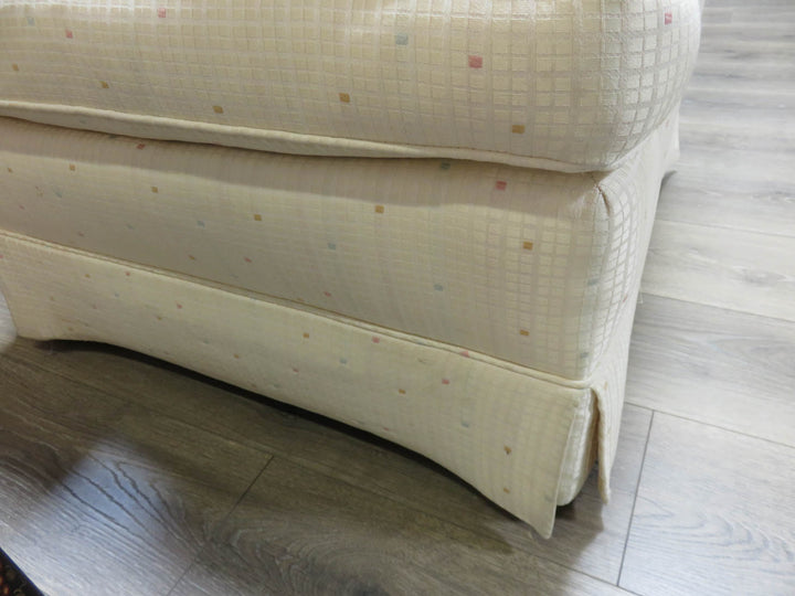 Cream Upholstered Arm Chair