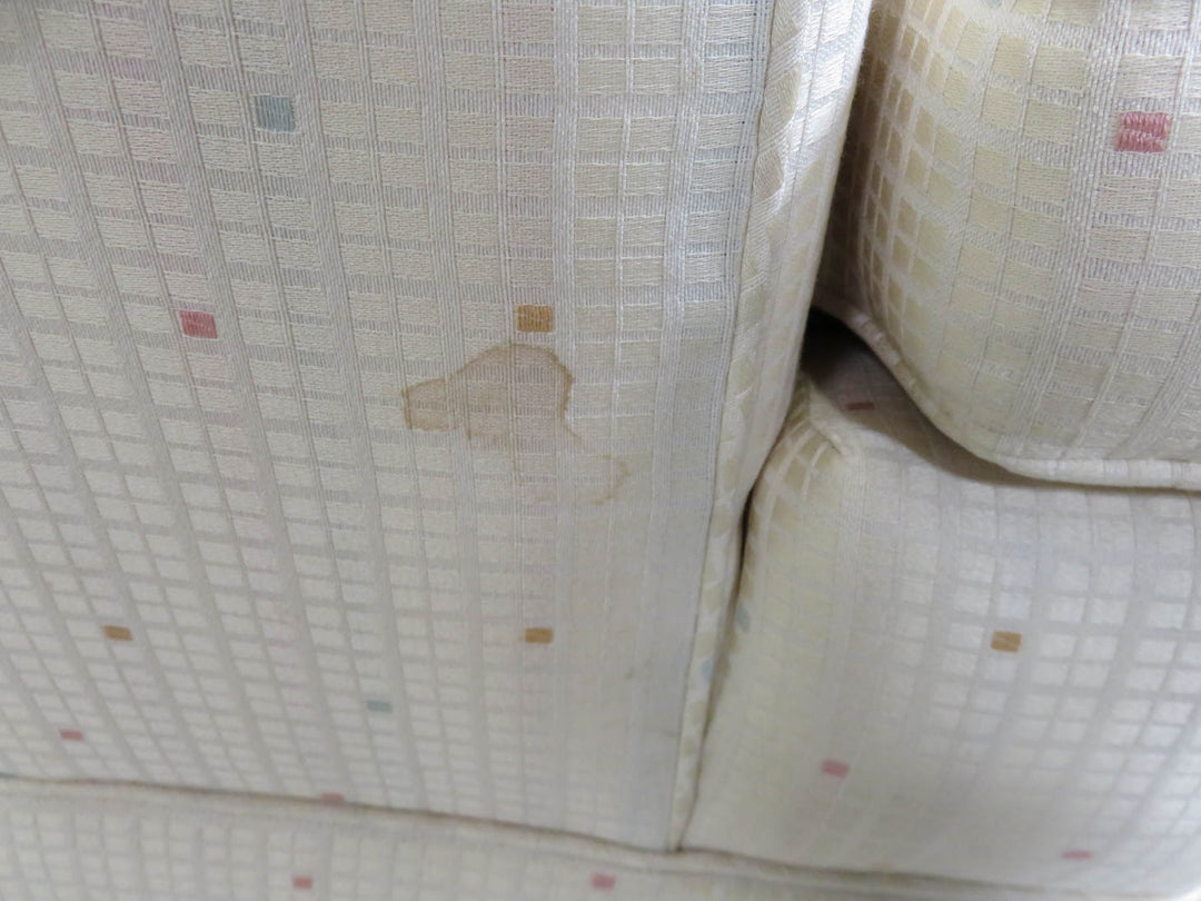 Cream Upholstered Arm Chair