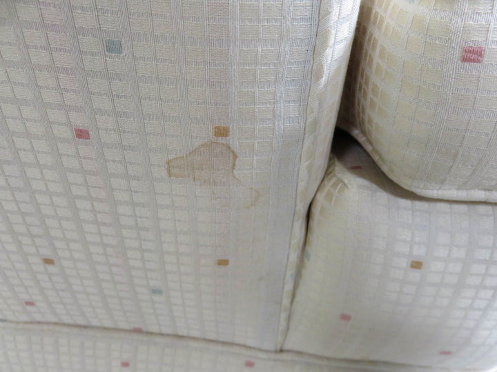 Cream Upholstered Arm Chair