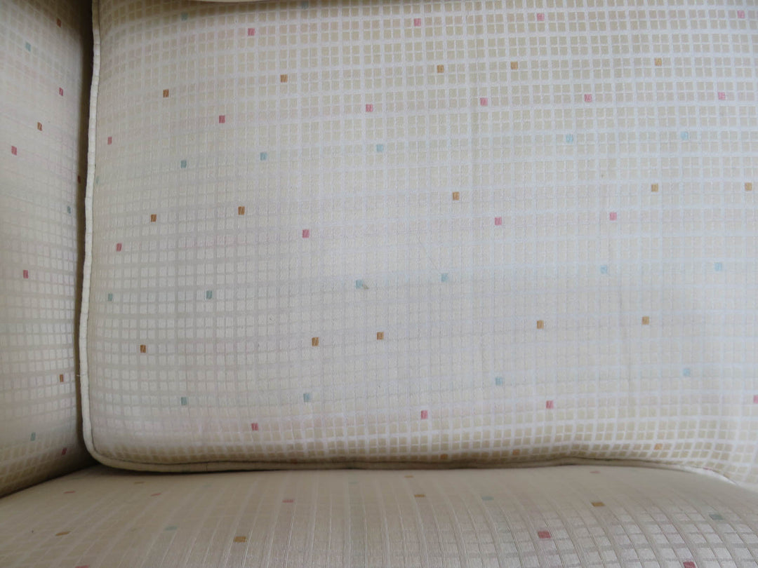 Cream Upholstered Arm Chair