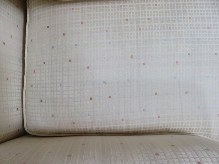 Cream Upholstered Arm Chair