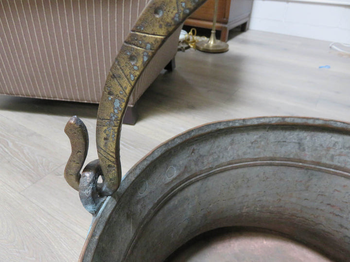 Vintage Copper Dovetail Cauldron