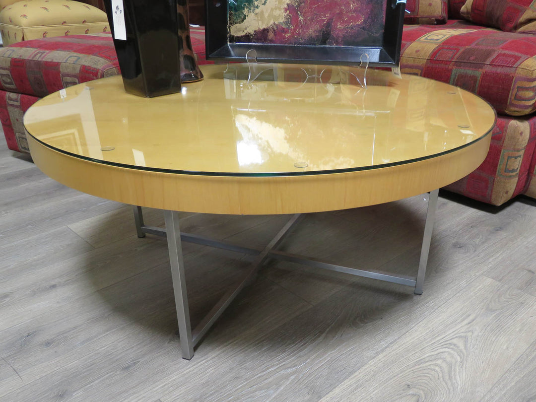 Round Maple Coffee Table