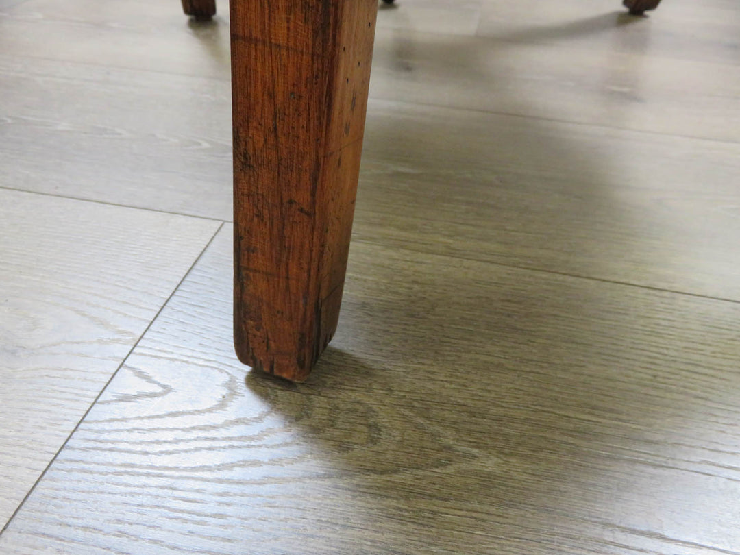 Four Walnut Chairs with Rush Seats