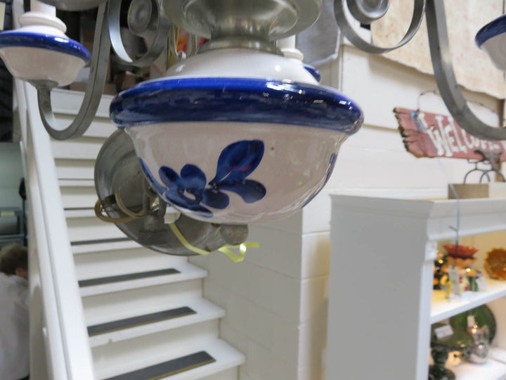 Blue and White Porcelain Chandelier