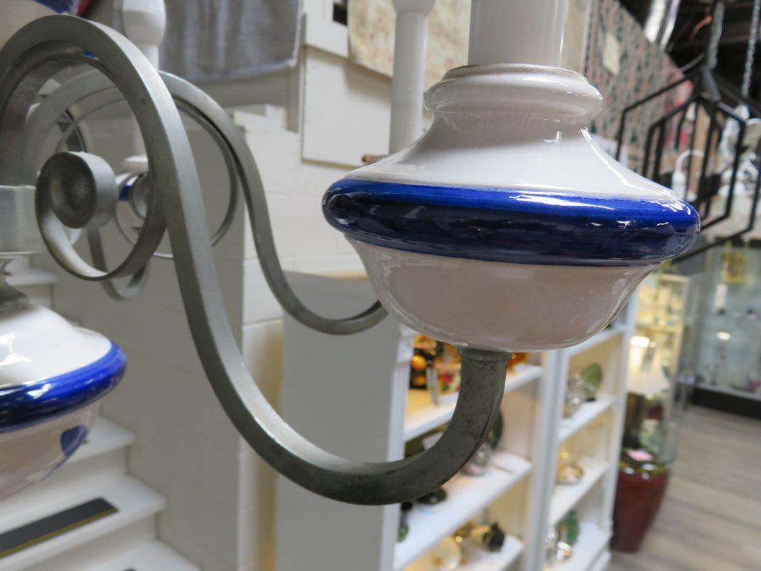 Blue and White Porcelain Chandelier