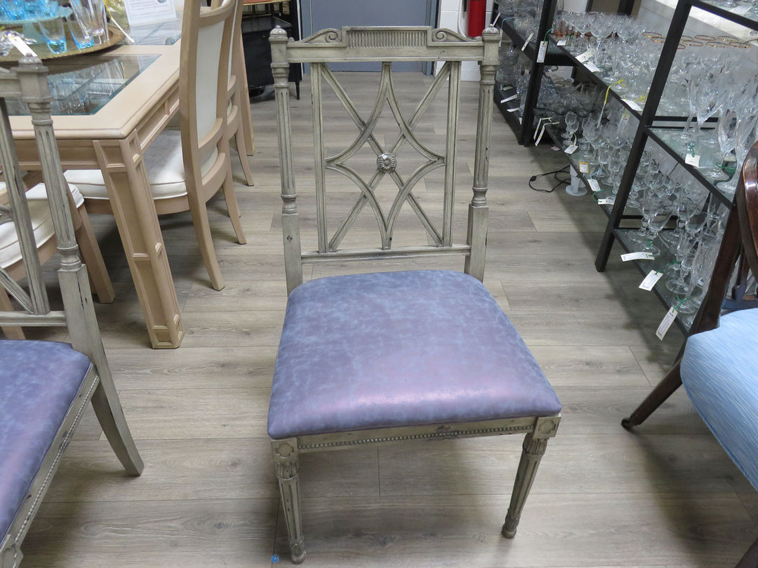 Four Hickory Fretback Dining Chairs