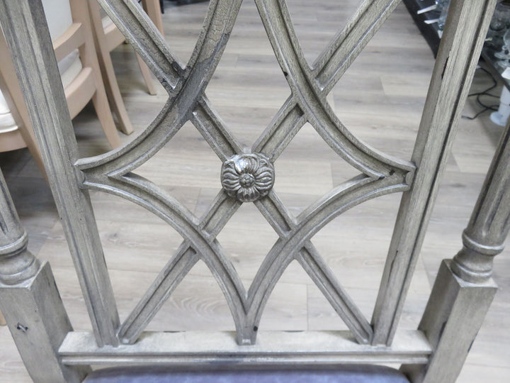 Four Hickory Fretback Dining Chairs