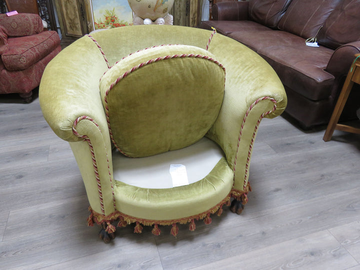 Vintage Velvet Custom Barrel Chair
