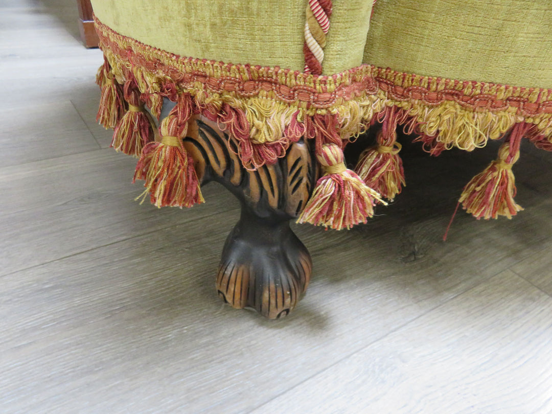 Vintage Velvet Custom Barrel Chair