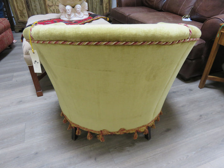 Vintage Velvet Custom Barrel Chair