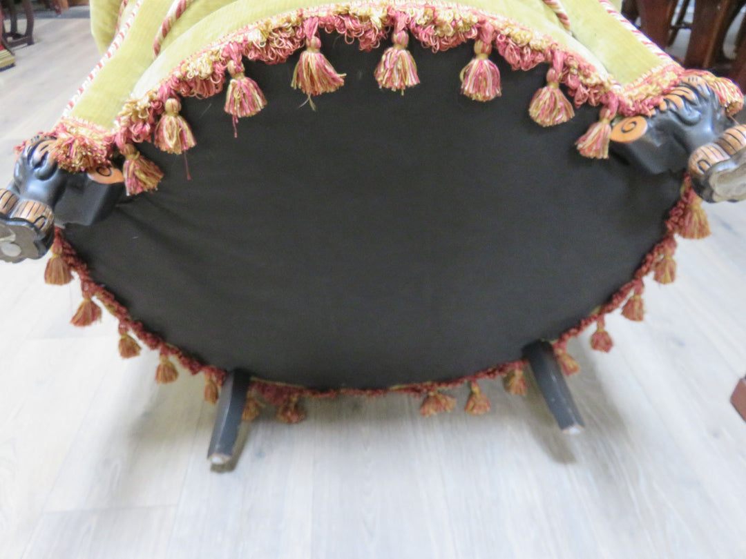 Vintage Velvet Custom Barrel Chair