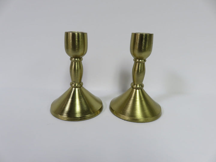 Brass Finished Candlesticks