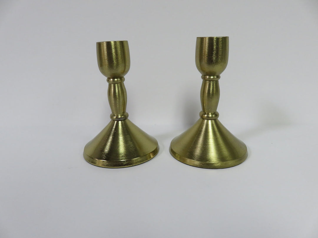 Brass Finished Candlesticks