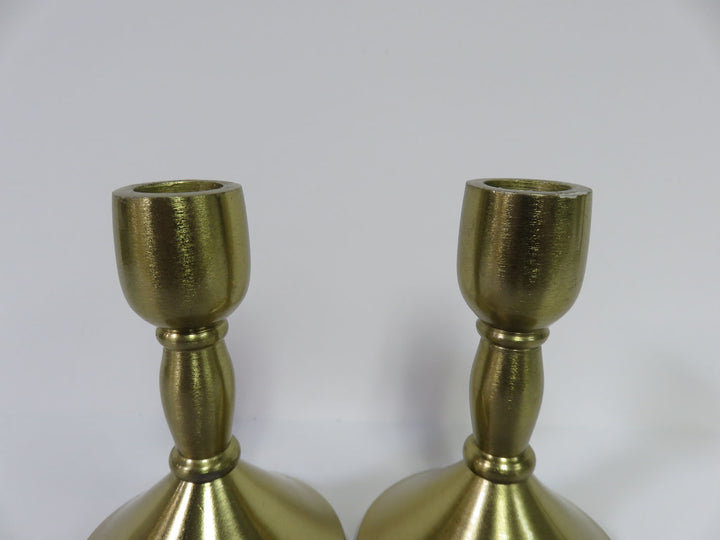 Brass Finished Candlesticks