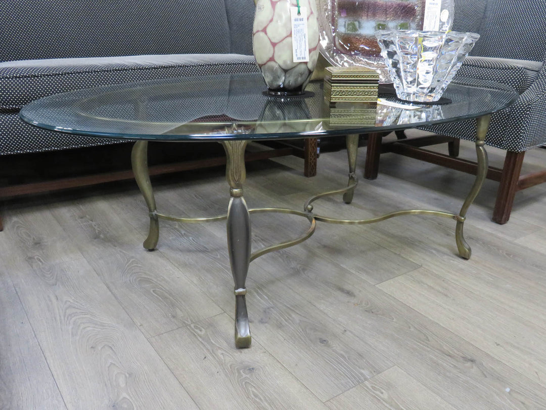Brass & Glass Coffee Table