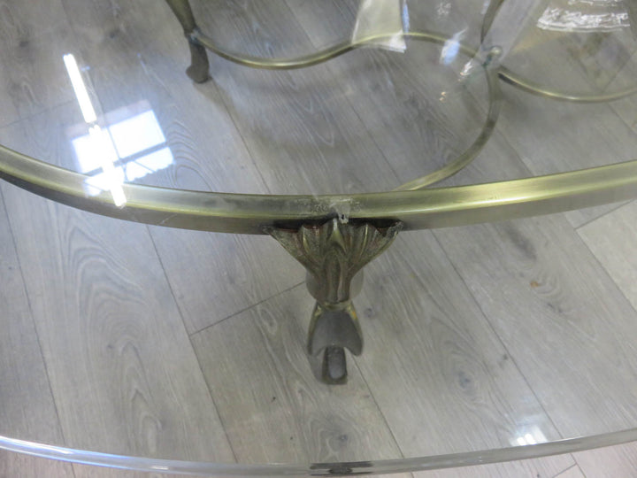 Brass & Glass Coffee Table