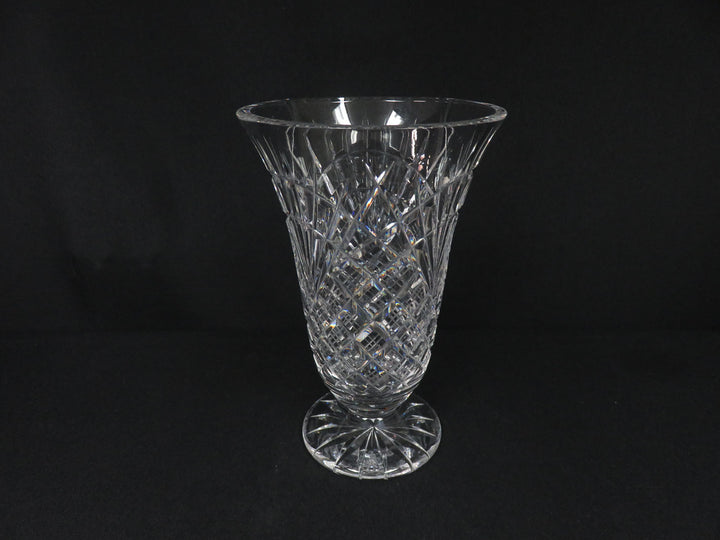 Flared Cut Crystal Vase