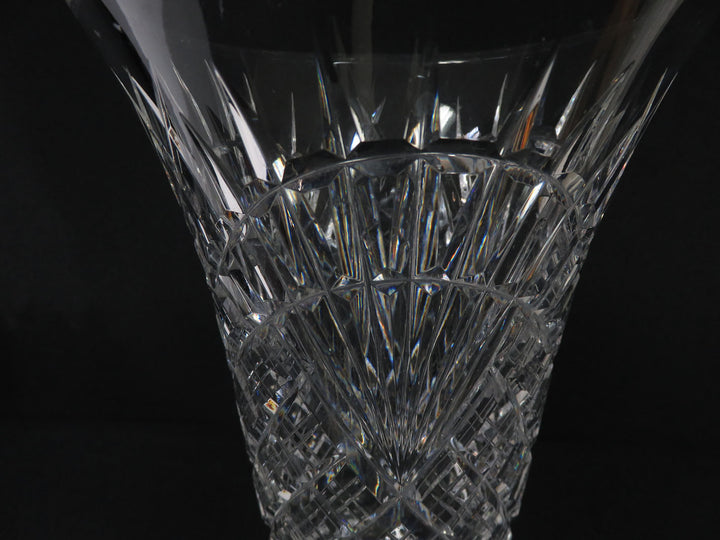 Flared Cut Crystal Vase