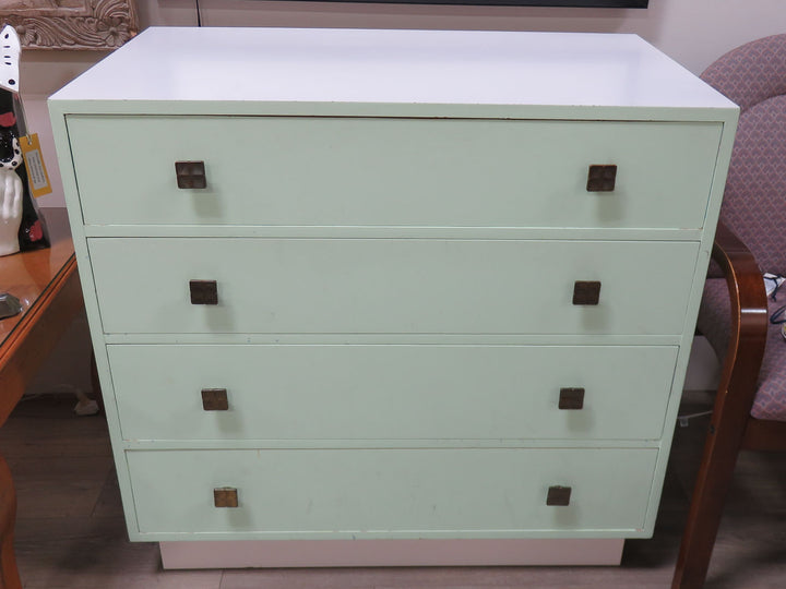 Craftsman Green & White Dresser