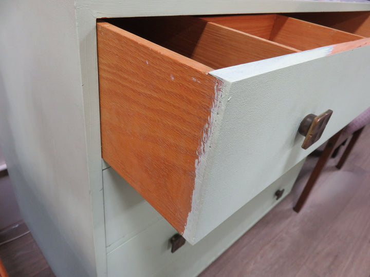 Craftsman Green & White Dresser