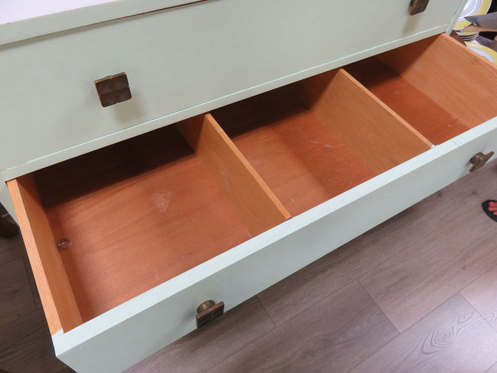 Craftsman Green & White Dresser