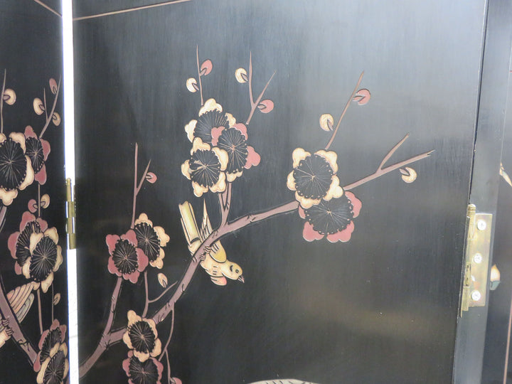 Four Panel Painted Screen
