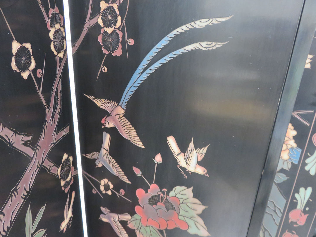 Four Panel Painted Screen