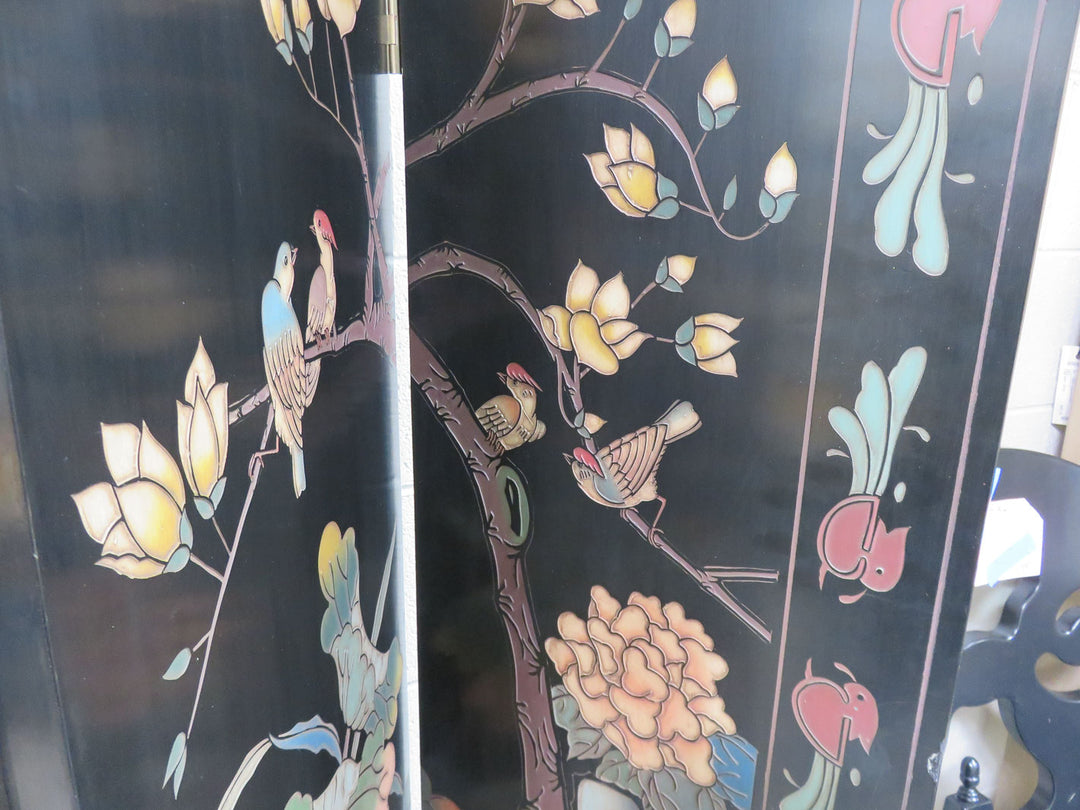 Four Panel Painted Screen