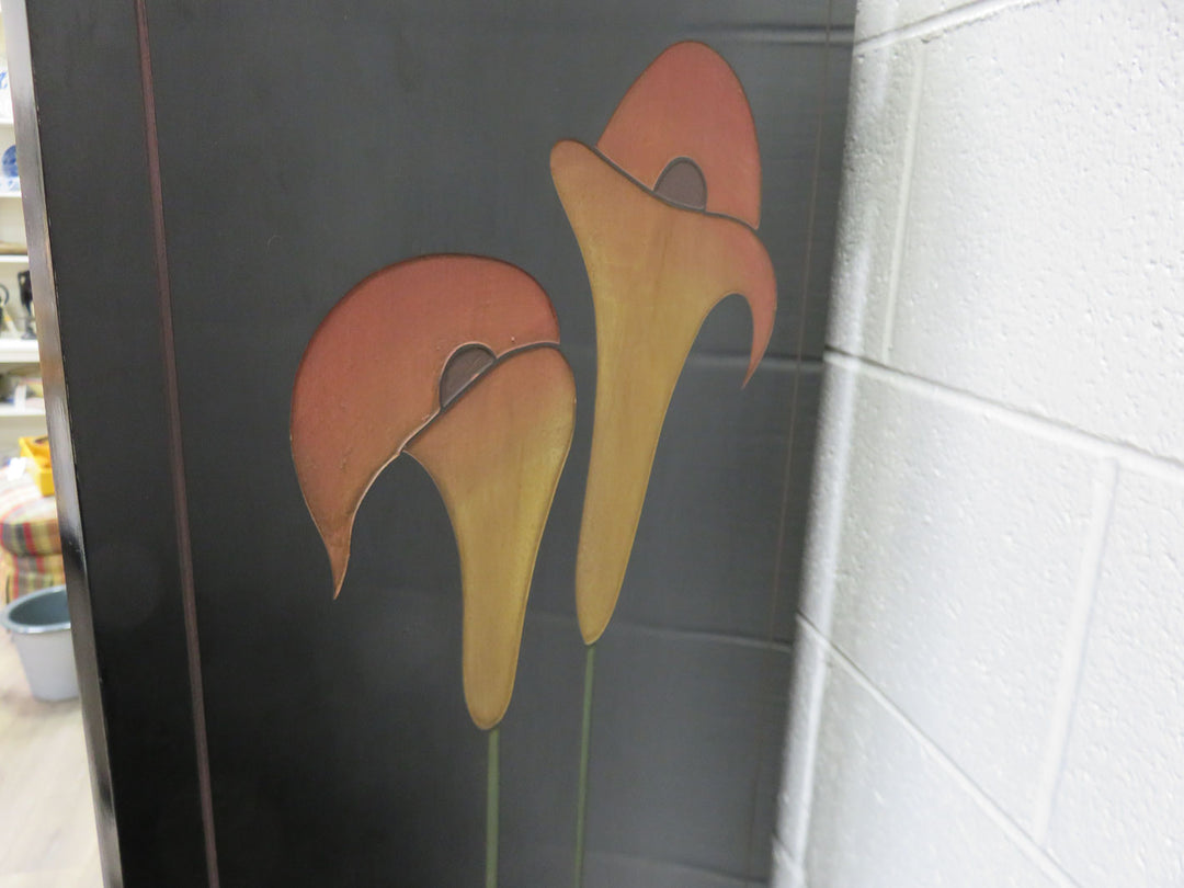 Four Panel Painted Screen