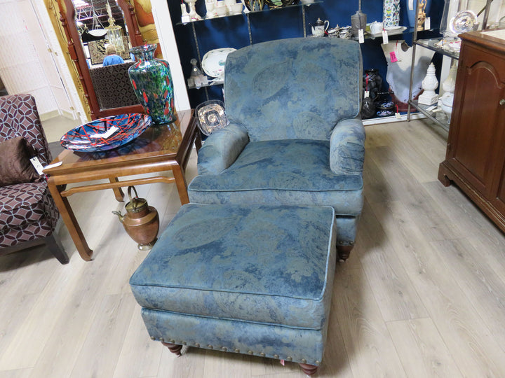 Arhaus Chair & Ottoman
