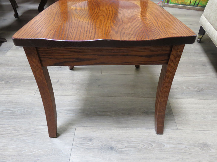 Six Amish Oak Dining Chairs