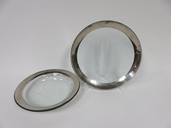 Silver Rimmed  Plates