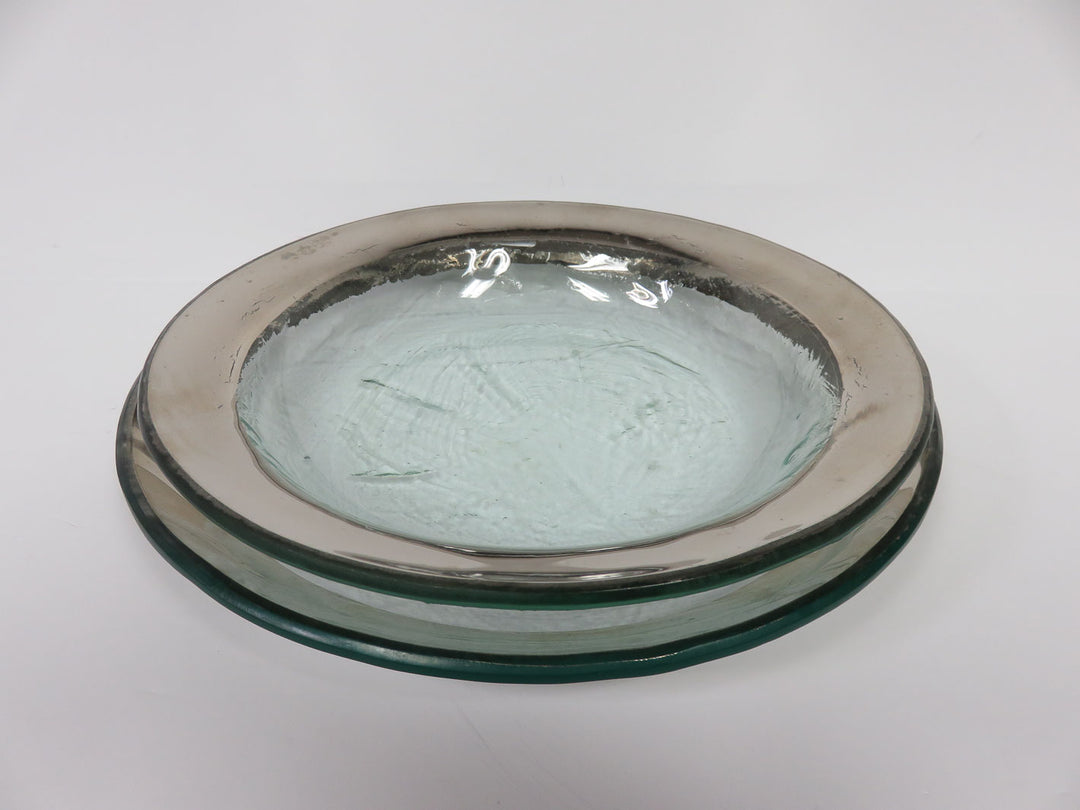 Silver Rimmed  Plates