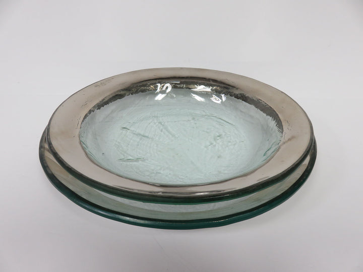 Silver Rimmed  Plates