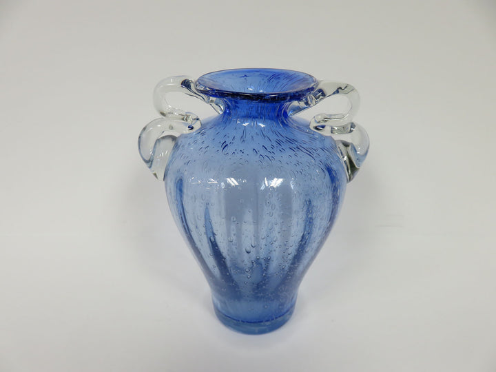 Handblown Blue Glass Vase