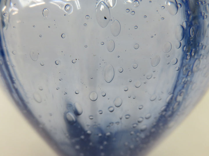 Handblown Blue Glass Vase
