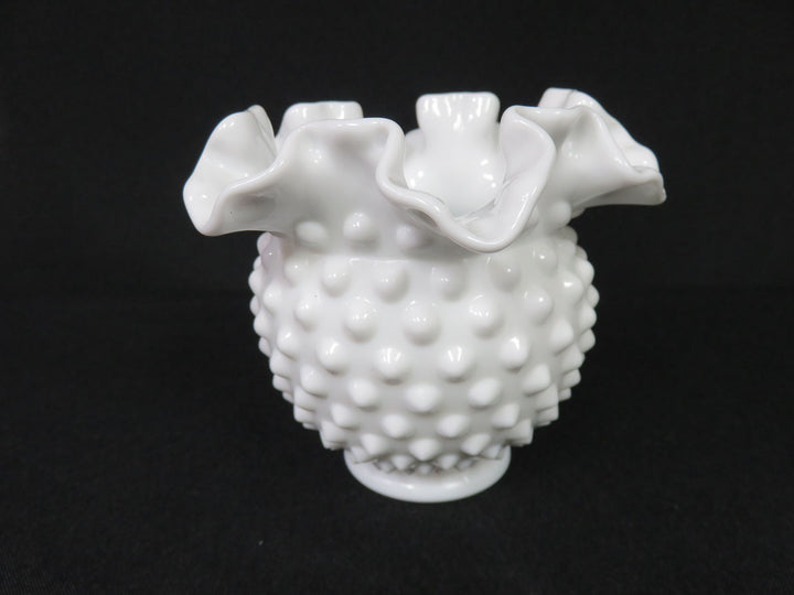 Fenton Milk Glass Vase
