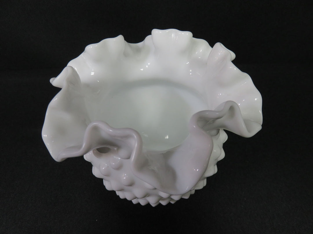 Fenton Milk Glass Vase