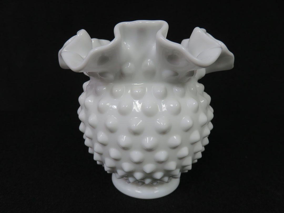 Fenton Milk Glass Vase
