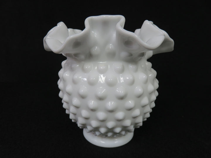 Fenton Milk Glass Vase
