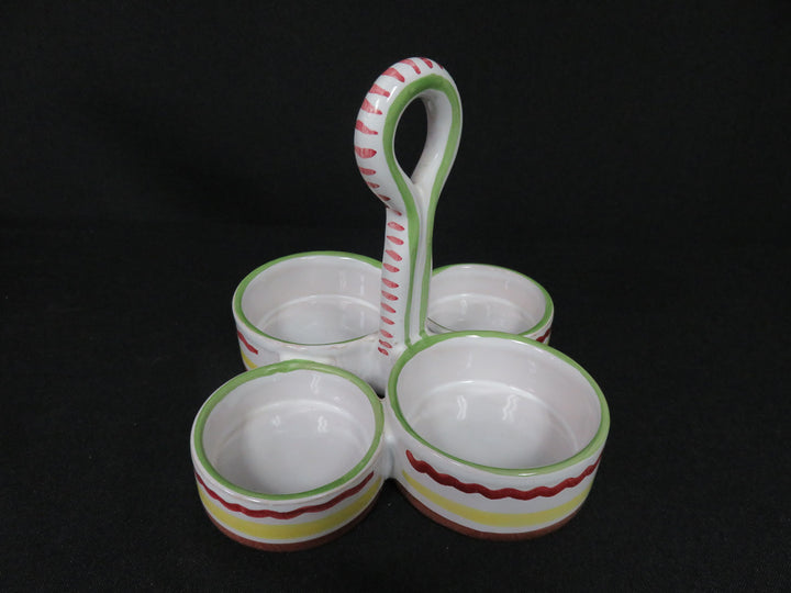 Deruta Condiment Caddy Set
