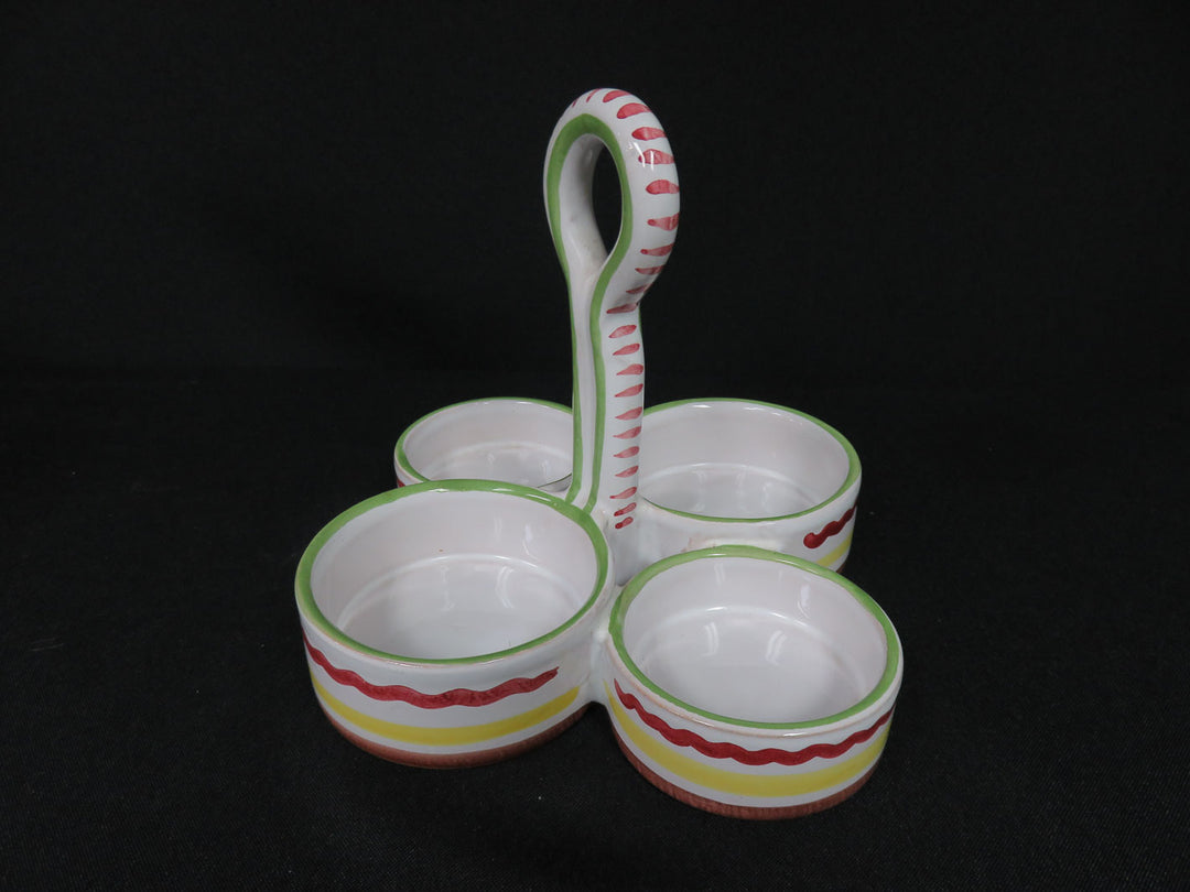 Deruta Condiment Caddy Set