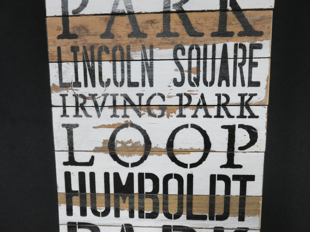 Chicago Neighborhood Wall Board