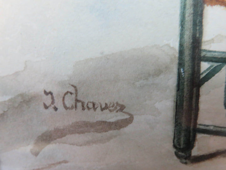 Chavez Watercolor Painting