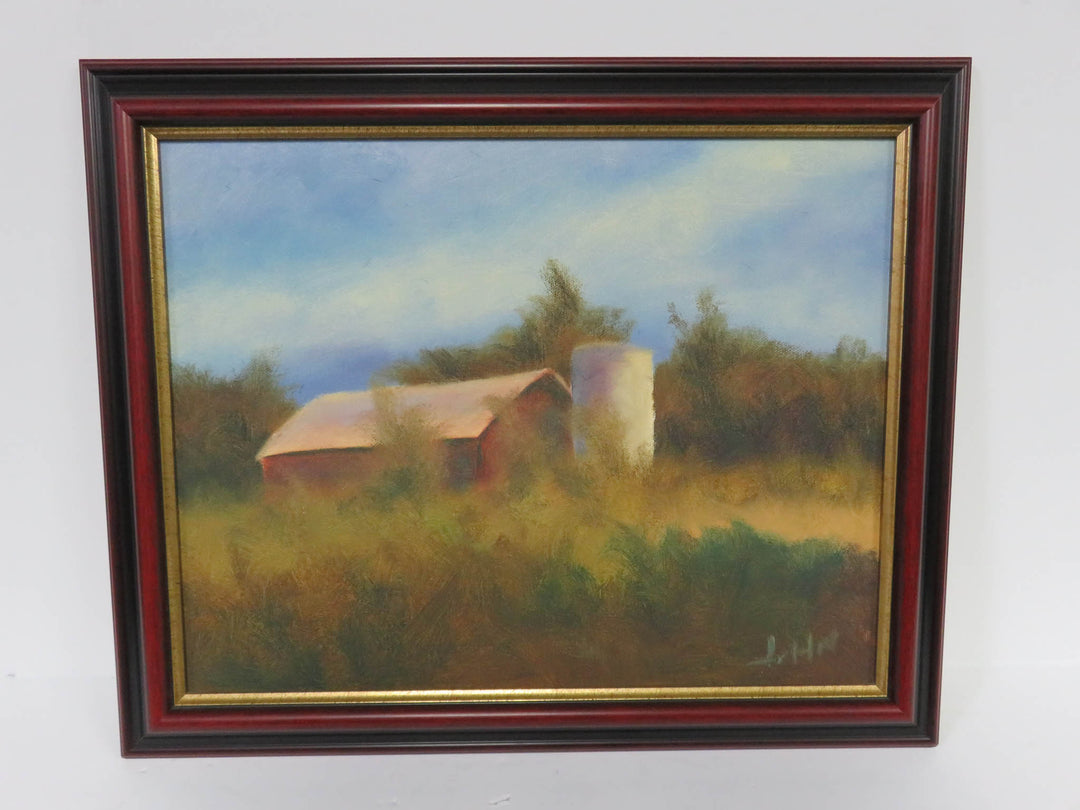 Farm Scene Oil Painting by John Scheider