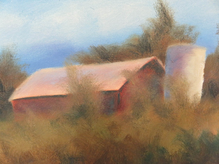 Farm Scene Oil Painting by John Scheider