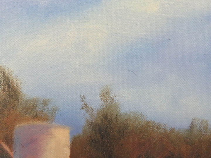 Farm Scene Oil Painting by John Scheider