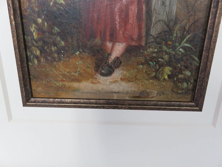 Girl in Wheatfield Original Painting