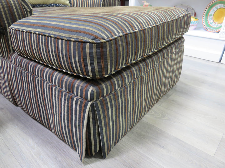 Striped Silk Chaise